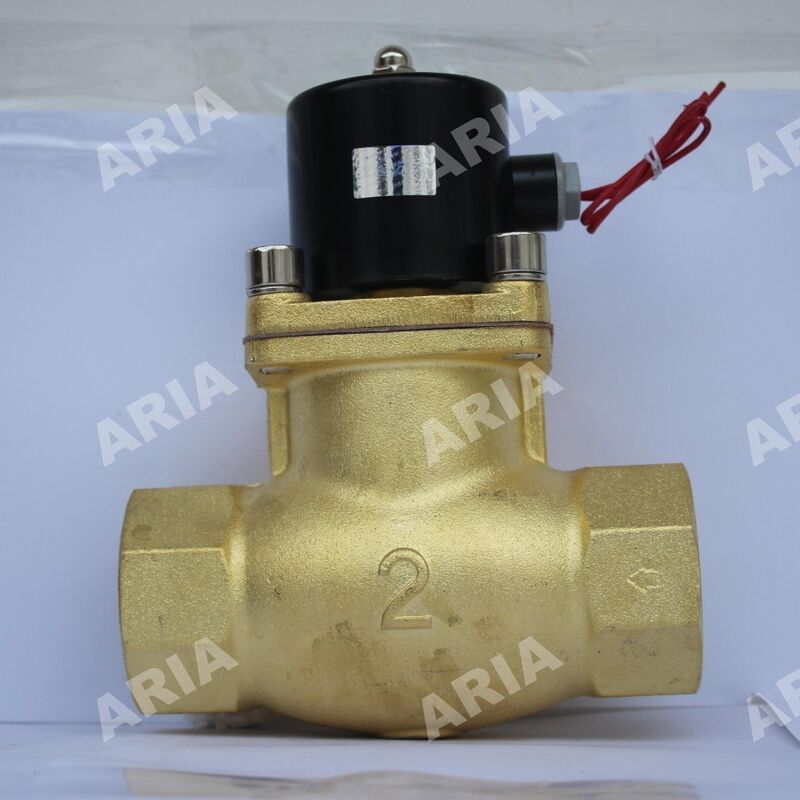 Vanne électronique en cuivre à haute température à fermeture normale US-45 pour vapeur, vanne solénoïde haute température