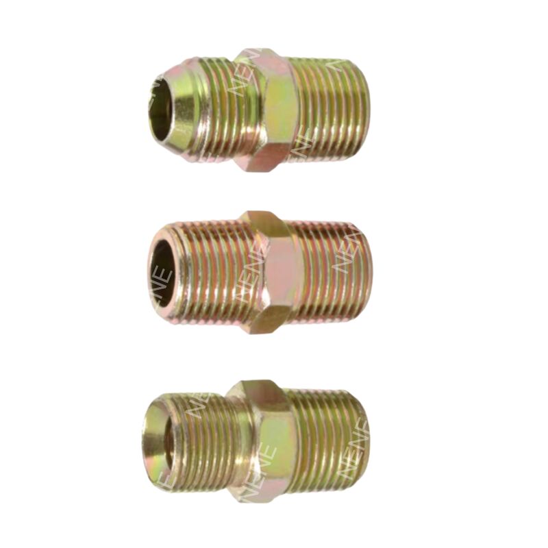 Raccords de tuyauterie pneumatique en acier au carbone galvanisé de 1 1/2 pouce, filetage BSP, milieu approprié : huile lubrifiante, solutions de connexion durables