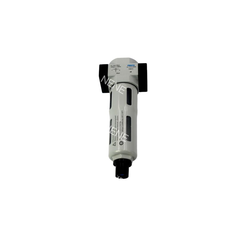 Filtre pneumatique de ligne d'air Festo LF-1/8-D-MINI-A 159616 0,5-12 bar G1/8 Zinc alliage 40 microns écoulement entièrement automatique pour l'unité FRL Mini taille