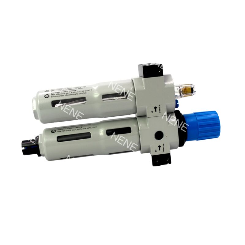 FRC-1/4-D-7-MINI-A 162763 alliage de zinc FRL 1300L/min G1/4 40μm 0,5-7bar Drainage entièrement automatique avec manomètre de pression FESTO