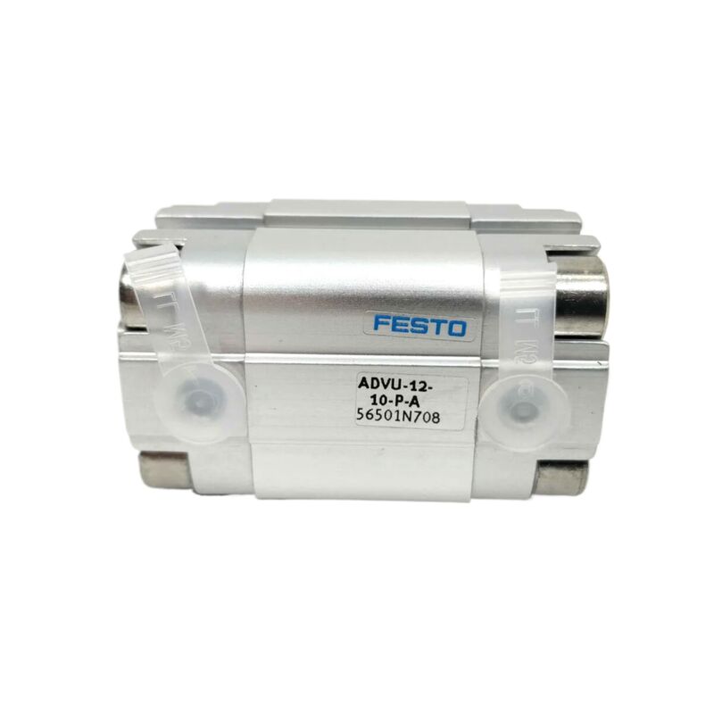 Fabrication de semi-conducteurs Festo ADVU-16-25-P-A 156511 25mm Trait de fil interne cylindre d'air compact 16mm perforé à double action M5 Port anneau magnétique ISO 6432