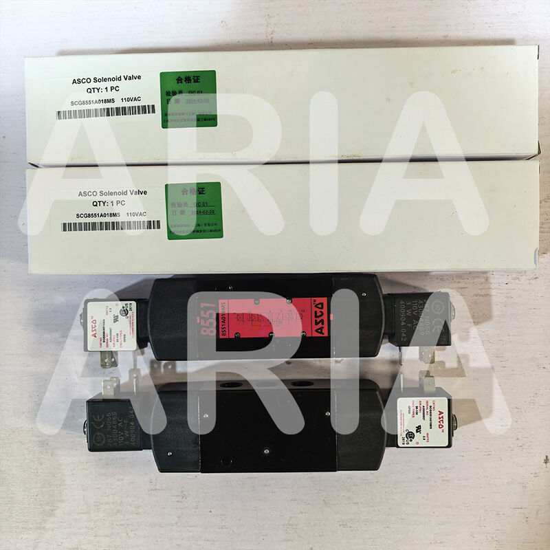 ASCO SC8551A018MS SC8551A017MS 24DC AC110V Électrovanne 4 voies en aluminium 1/4 po Montage Namur