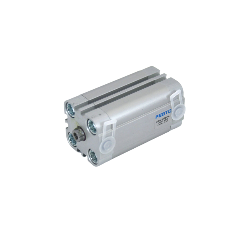 25mm Alésage 5mm Course FESTO ADVU-25-5-P-A 156522 Cylindre Linéaire Pneumatique Compact à Filetage Interne pour Serrage de Pièces Port M5 Piston Magnétique Double Effet ISO 6432