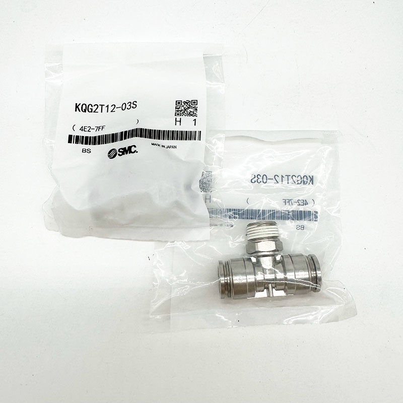 SMC KQG2T/KQB2T006-08-10-12-16-00-M5-01-02-03-04S Té en acier inoxydable, connecteur pneumatique à prise rapide en acier inoxydable