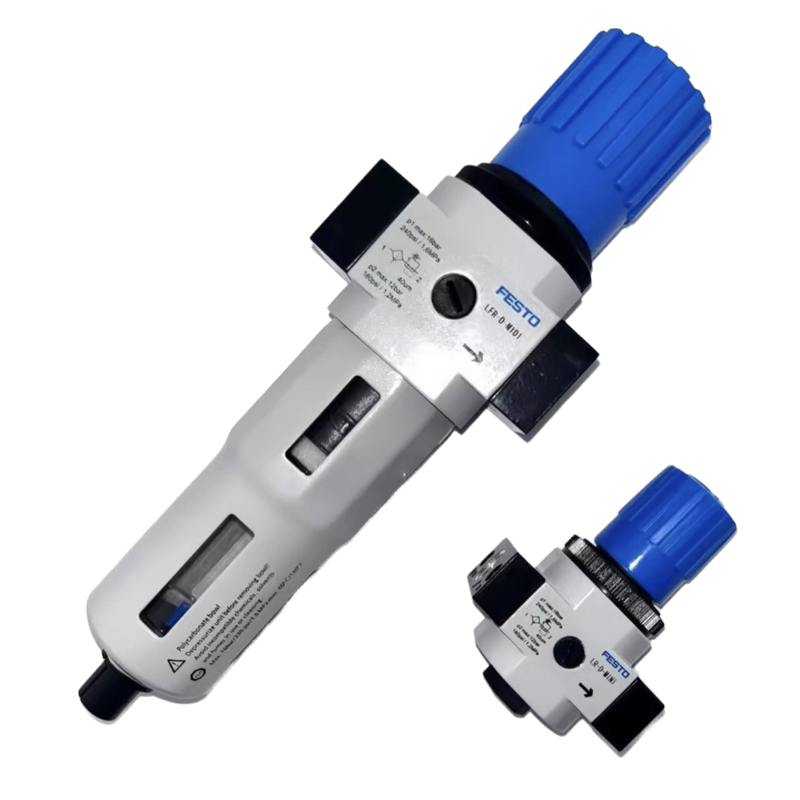 FESTO LF-1/2-D-MAXI-A Alliage de zinc Filtre à air comprimé 40 μm Drainage manuel 0,5-12 bar