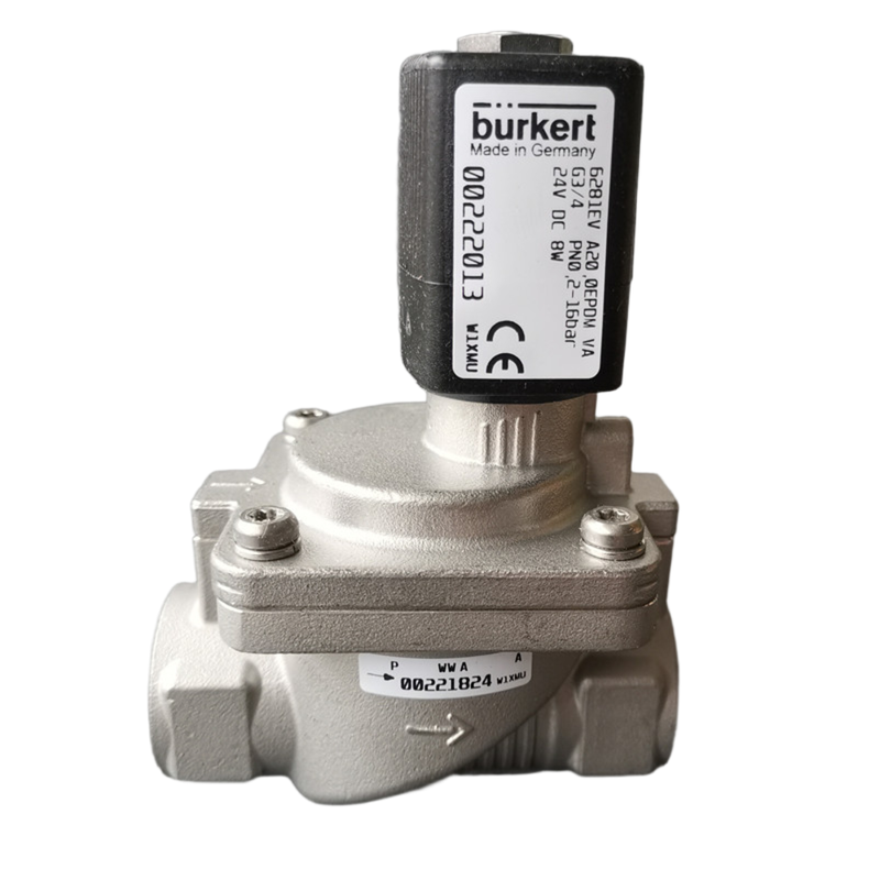 Valve à air en courant continu de 24 V, adaptée aux applications pneumatiques industrielles, température de fonctionnement de -30°C à 90°C, étanchéité EPDM incluse 00222013