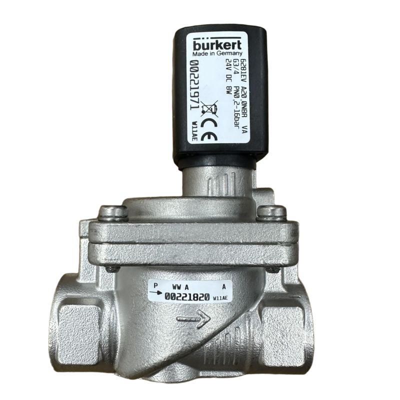 Électrovanne pneumatique en acier inoxydable série 6281, fonction de vanne à 2 voies normalement fermée, tailles de ports G3/8″ à G2″, idéale pour l'automatisation pneumatique