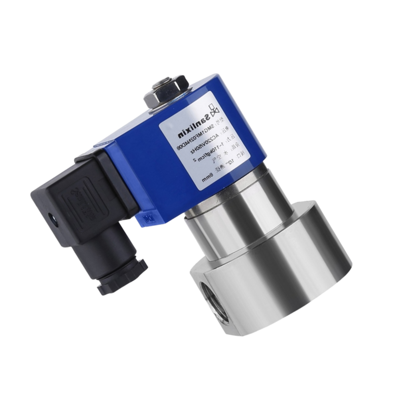 2 voies NC H4S005B01-AC-220 en acier inoxydable 316 1/8' de port Taille 220VAC soupape solénoïde haute pression