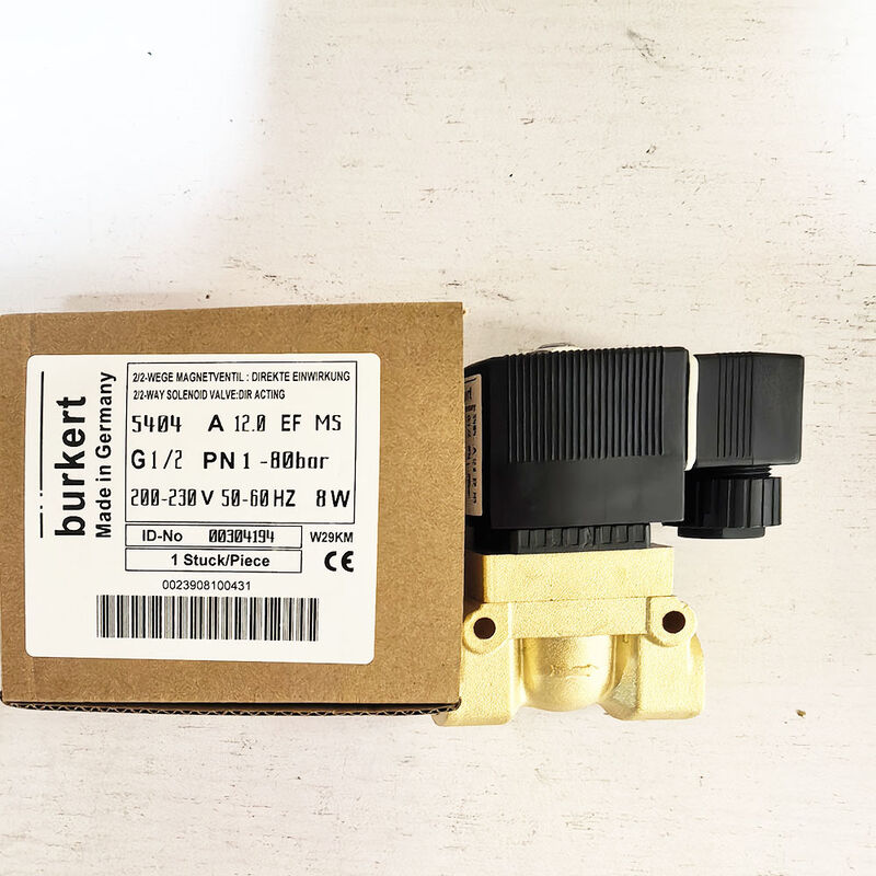 "00304194 00304191 00304193 Bourkert soupape de régulation solénoïde assurant un fonctionnement stable dans diverses applications industrielles 5404 G1/2 2/2 normalement fermé