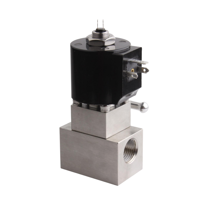 8.7BAS080B01 Ventilateur solénoïde pneumatique à deux voies avec carrosserie en acier inoxydable 304 et port de 1/8"