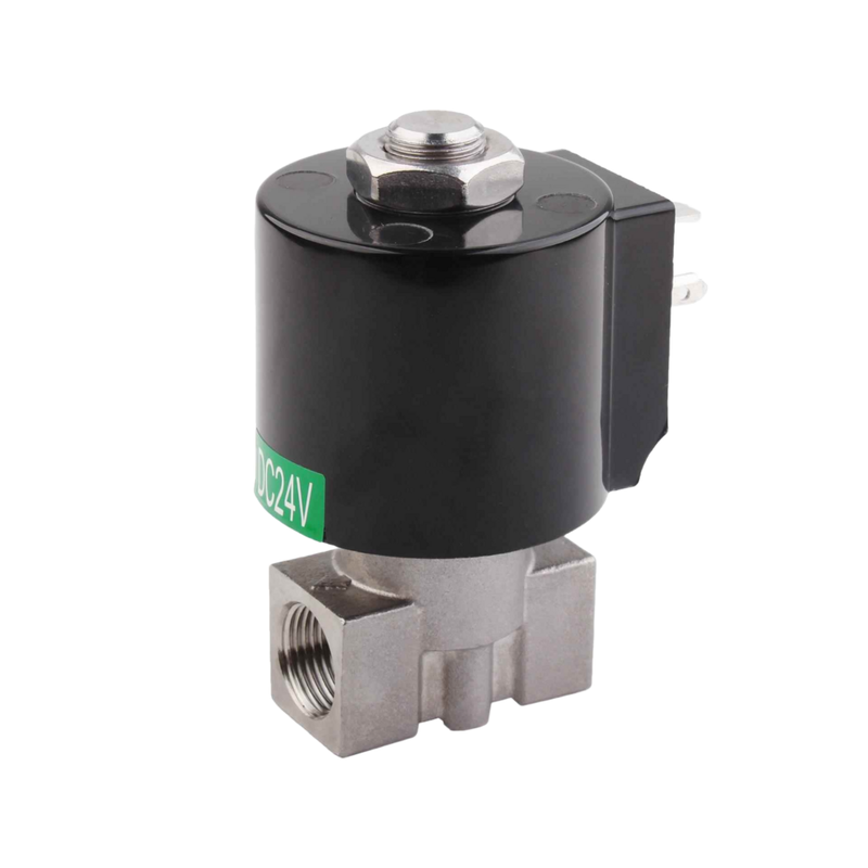 8.7AAS030B Taille de l'orifice de 3 mm Valve solénoïde à 2 voies Port NC Taille 3/8 1/4 3/8 Matériau du corps en acier inoxydable 304