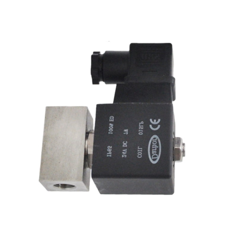 Matériau de la carrosserie en acier inoxydable 304 1/4 3/8 Taille du port 2 mm Taille de l'orifice 2 voies NC SH-020ES Valve d'eau 12VDC