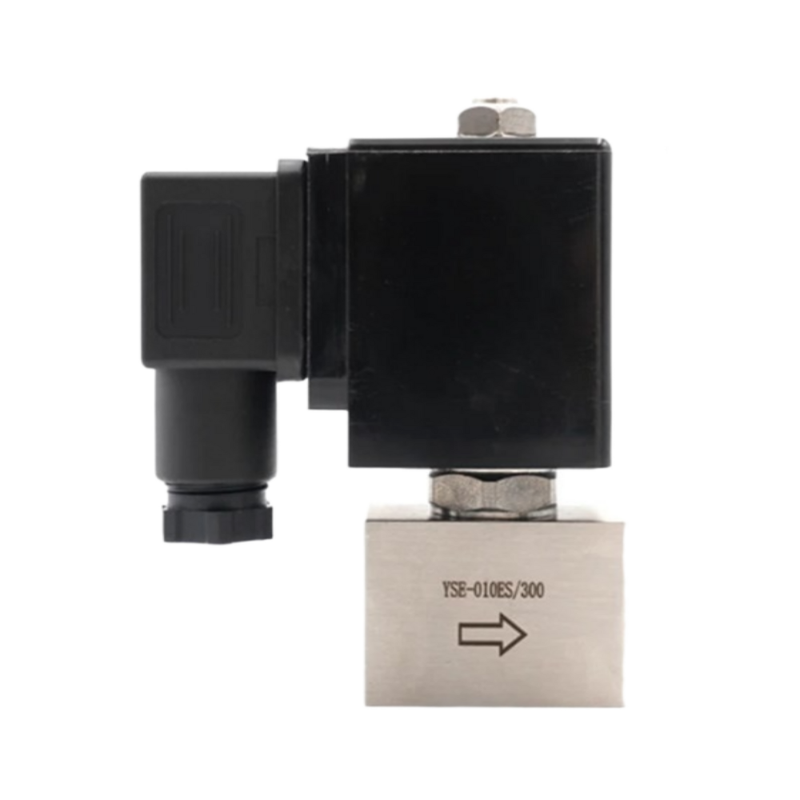 Vanne d'air à 2 voies normalement fermée SH-040ES, taille d'orifice de 4mm, acier inoxydable 304, matériau du corps, 300 Bar, taille de Port 1/4 3/8
