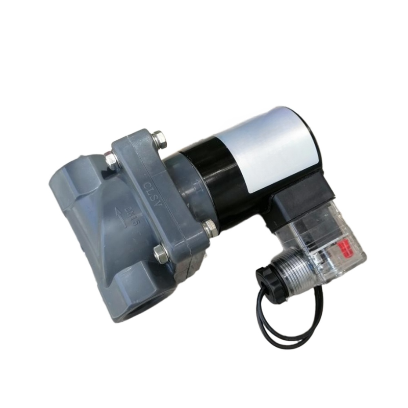 Matériau du corps du CPVC Port Taille 1'' FF1C25B25 Valve à eau FKM Matériau de scellé Orifice Taille 25mm 2/2 Way NC