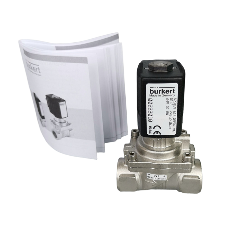 Ensemble de remplacement de vanne solénoïde en acier inoxydable normalement ouvert, pleine plage de tension, résistant à la chaleur FKM, connexion G1, pour Burkert 00228393 00228394 00228395