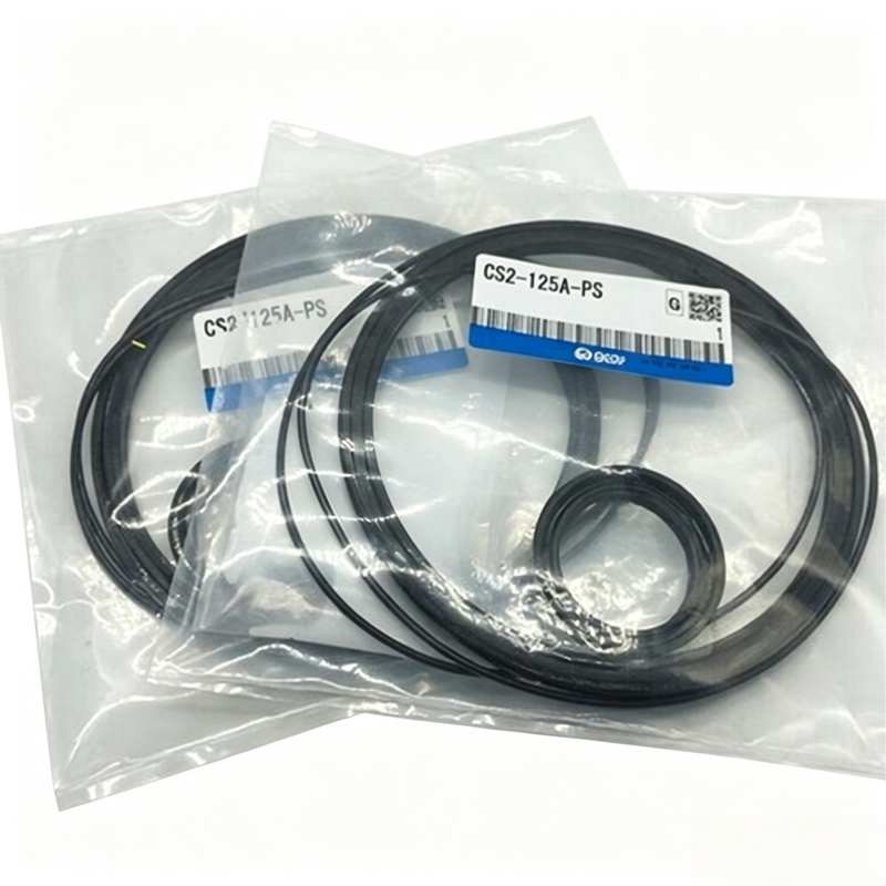 SMC CS1‐140A‐PS / CS2‐140A‐PS Kit de joint de révision Compatible avec CS1 CS2 Grand cylindre à large trou Anneaux anti-usure O pour le service des équipements d'automatisation d'usine