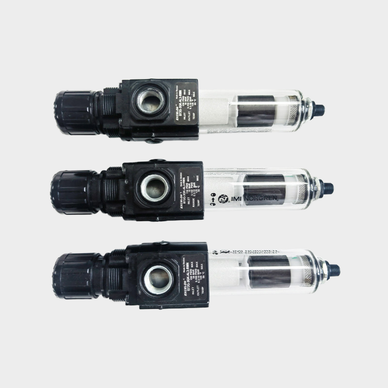 NORGREN B72G‑2GK‑QT3‑RMN B72G‑2GK‑QT1‑RMN Unité de préparation d'air à décharge Bouton poussoir inviolable à verrouillage équilibré Valve sortie stable Montage modulaire / en ligne pour postes de travail d'automatisation légers