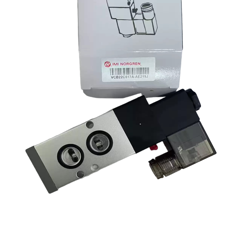Vanne solénoïde montée NAMUR IMI NORGREN VCB22C517A-AE219J G1/4 AC220V 5/2 vanne directionnelle pneumatique simple pour actionneur