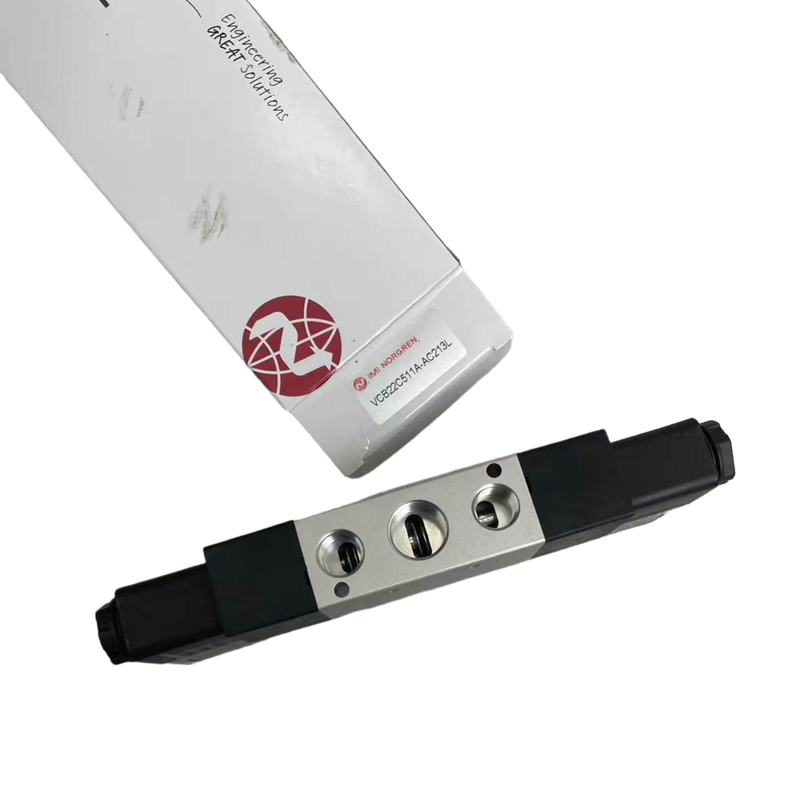 G3/8 Vanne proportionnelle à double bobine à verrouillage NORGREN VCB22C511A-AC213L 24VDC 5/2 Valve directionnelle pneumatique pour système de convoyeur 1800 L/min Débit