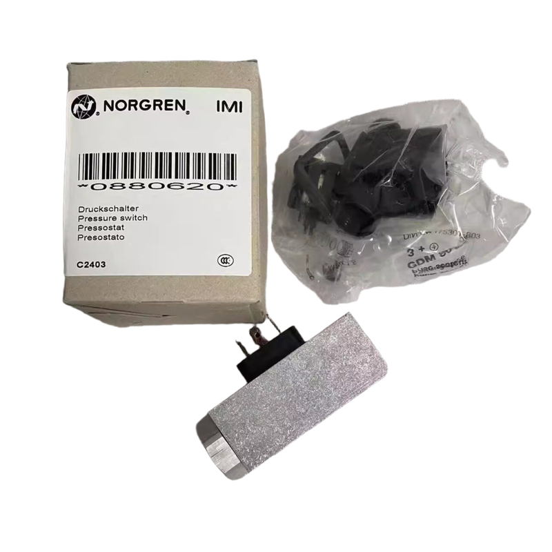 1/4'NPT Thread 1 to 30bar Pressure Switch NORGREN 0880620 Diaphragm Pressure Monitor for Industrial Fluid