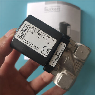 6213 Type G3/8 2/2 Normalement Fermé 00221758 00221759 00221761 Acier Inoxydable Burkert