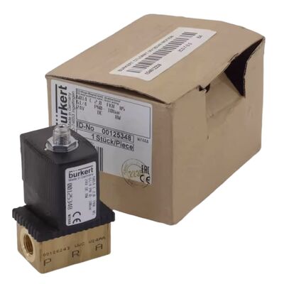 Burkert 6013 type 2/2 NC soupape solénoïde 00134241, fil G1/8 ouverture de débit 2,5 FKM diaphragme, boîtier en laiton, 24 V AC, pression de travail 0 ~ 16 bar