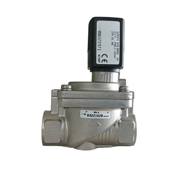 Vanne solénoïde Burkert Type 6281 résistant aux hautes températures 00221989 00221990 00221991 Filetage femelle G1/2 2/2 NF Corps en acier inoxydable Joint FKM Orifice de débit 13,0 Bobine 8W CC24V CA24V CA220V