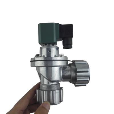 DMF-ZM-20 3/4″ Valve à impulsion coudée à écrou pour dépoussiéreur / filtre à manches – Corps en aluminium, membrane NBR