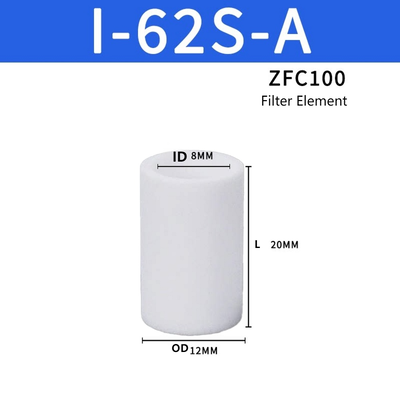 Cartouche de filtre à vide SMC ZFC100 Élément de remplacement de rechange Faible perte de pression différentielle Compatible Air Azote Milieu Pour éjecteur à vide d'automatisation Entretien pneumatique